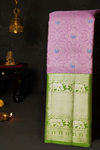 Vintage Temple Design Saree